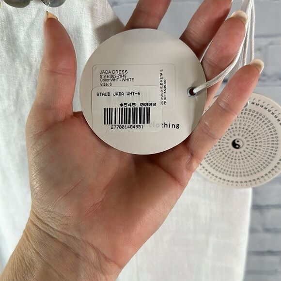 ✨ Staud Jada Dress in White – Size 6 NWT - Picture 10 of 10